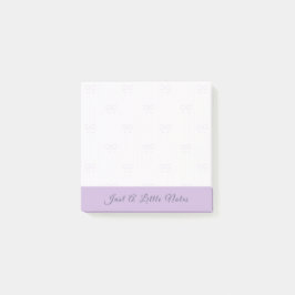 Bloco De Notas Just A Little Note Lilac Bow Watermark