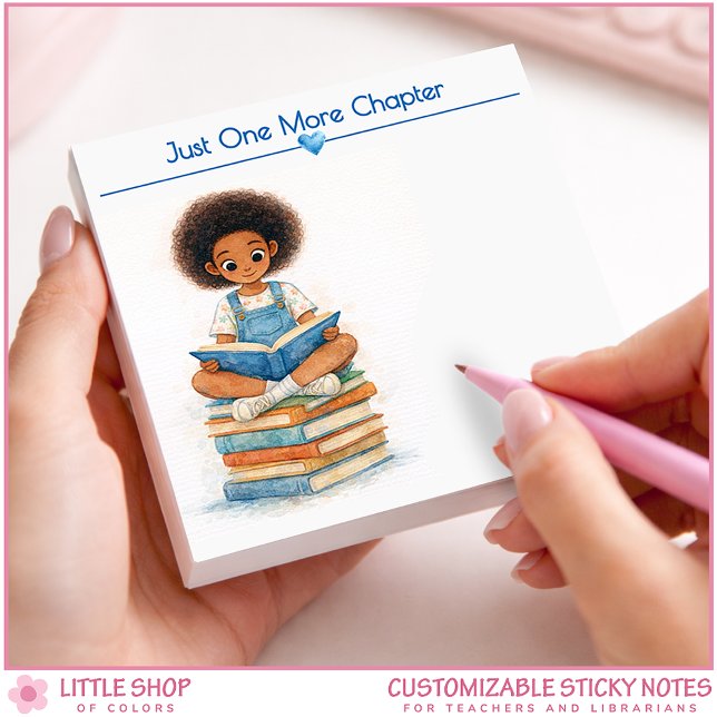 Bloco De Notas Just One More Chapter Personalized Book Lover (Criador carregado)