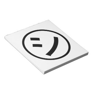 Bloco De Notas Katakana Emoji de sorriso/Emoticon de Shi Kana do