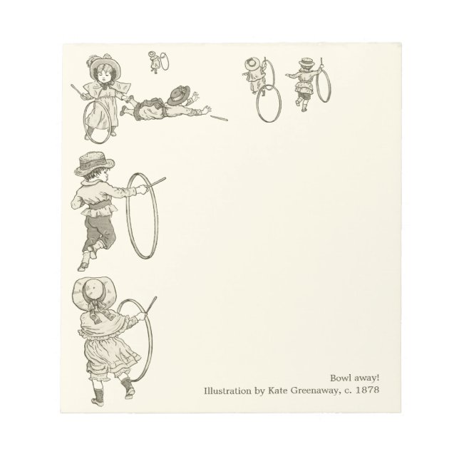 Bloco De Notas Kate Greenaway Hoop enrolando crianças Bowl fora (Frente)