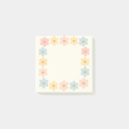 Bloco De Notas Kawaii Daisy Border Sticky Notes - Postar Notas