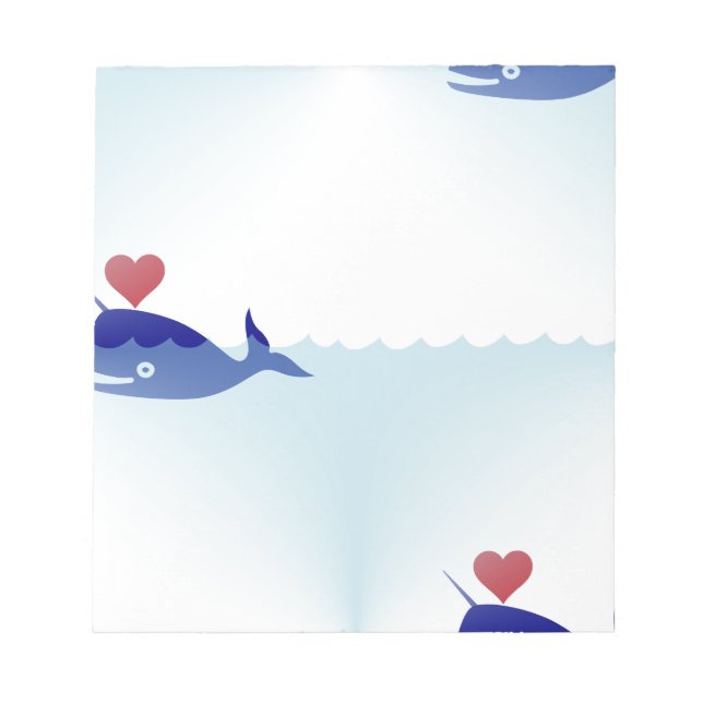 Bloco De Notas kawaii narwhal (Frente)