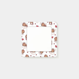 Bloco De Notas Kawaii Sloth Cupid Patterno