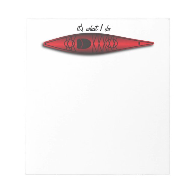 Bloco de notas Kayak (Frente)