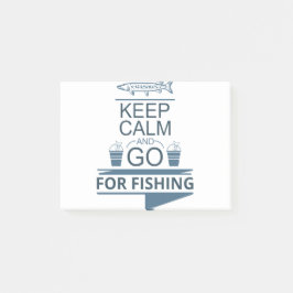 Bloco De Notas Keep calm and go for fishing