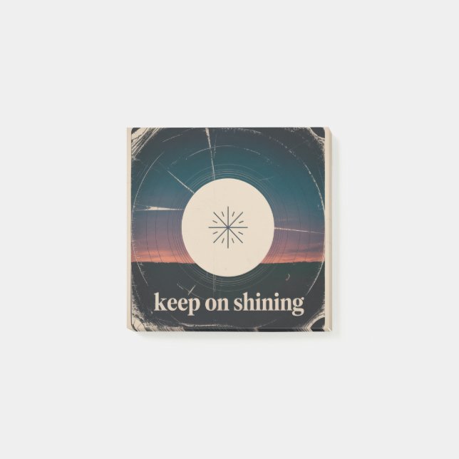 Bloco De Notas Keep On Shining (Frente)