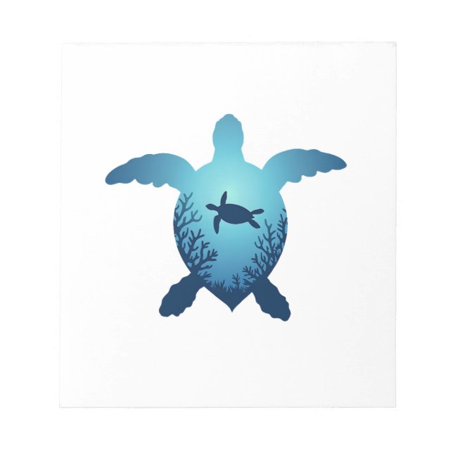 Bloco De Notas Keep The Sea Plastic Free Save The Sea Turtles T-S (Frente)