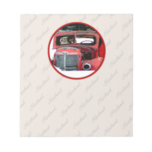 Bloco De Notas Keeshond Christmas Old Truck Painting Art