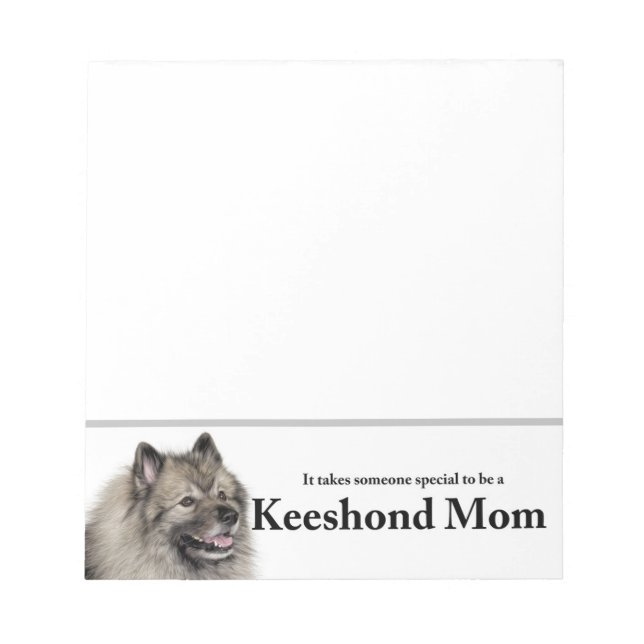 Bloco De Notas Keeshond Mãe (Frente)