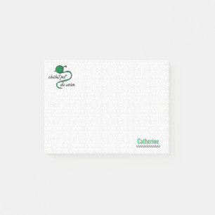 Bloco De Notas Kelly Green Crochet Rápido, Morra Quente