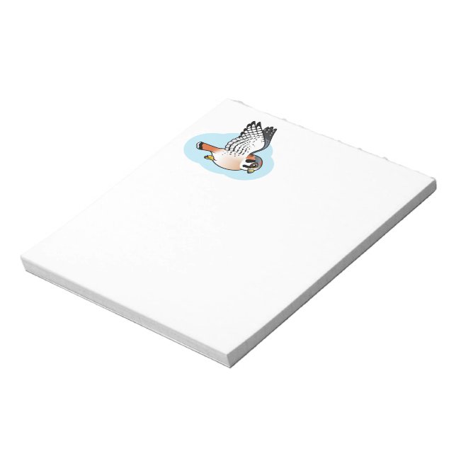 Bloco De Notas Kestrel americano em voo (Invertido)