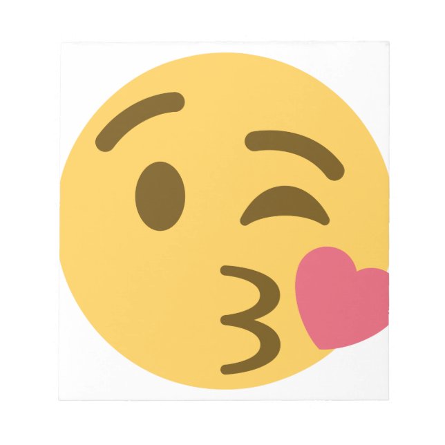 Bloco De Notas Kiss Emoji (Frente)
