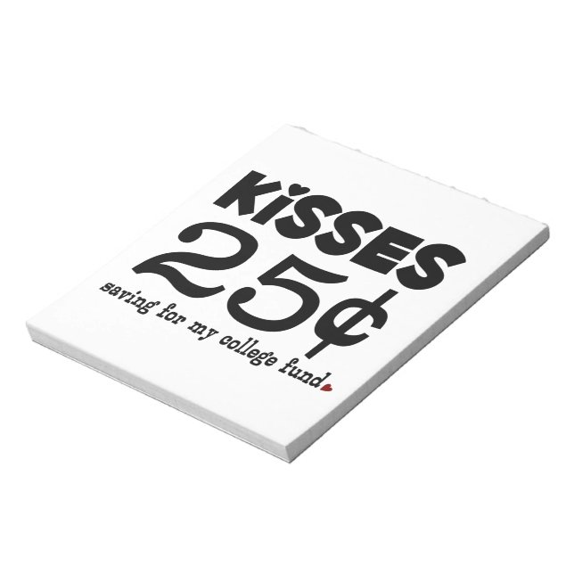Bloco De Notas Kisses de 25 Centavos (Invertido)