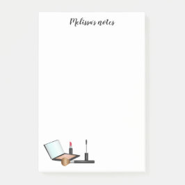 Bloco De Notas Kit de Itens de Maquiagem com Título Personalizado
