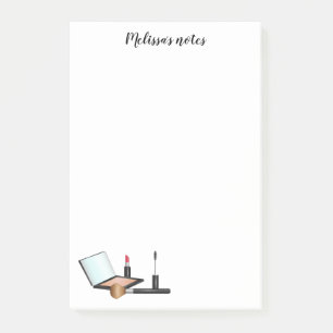 Bloco De Notas Kit de Itens de Maquiagem com Título Personalizado