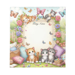 Bloco De Notas Kitten Cat Paradise