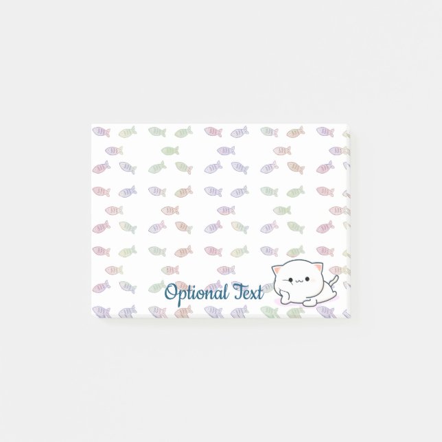 Bloco De Notas Kitten Cheeky Estilo Kawaii (Frente)