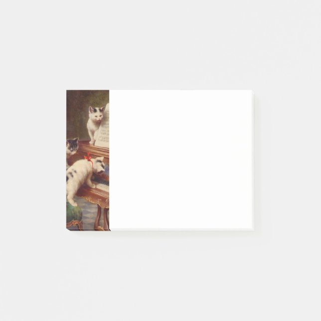 Bloco De Notas Kittens e Piano (Frente)