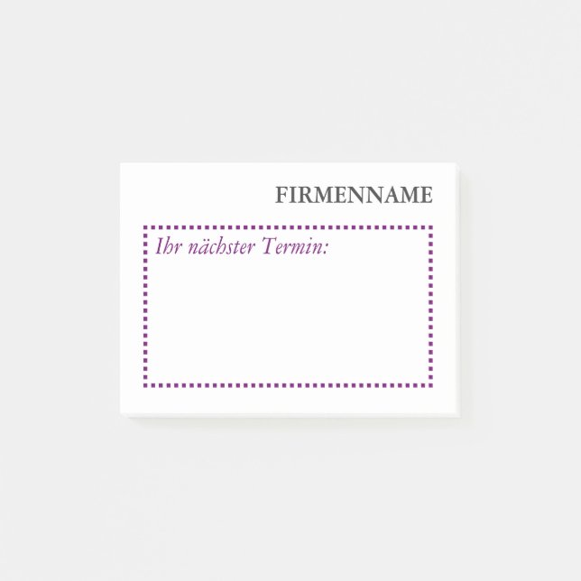 Bloco De Notas Klebenotizen individuais (Frente)