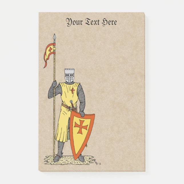 Bloco De Notas Knight Medieval Early 13 Century (Frente)