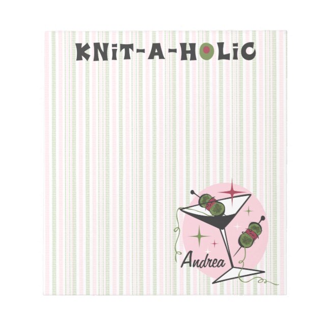 Bloco De Notas Knit-A-Holic (Frente)