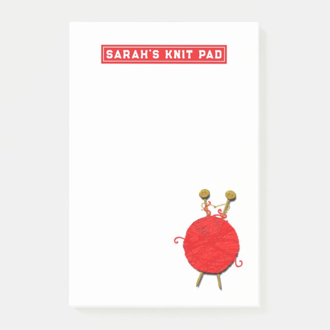 Bloco De Notas Knitter Engraçado (Frente)