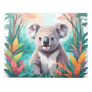 Bloco De Notas Koala Vetor Art Animal Na Natureza Majestosa