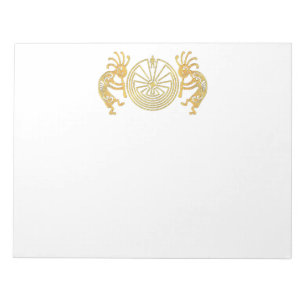 Bloco De Notas KOKOPELLI / MAN IN THE MAZE gold + your ideas