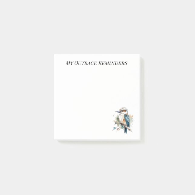 Bloco De Notas Kookaburra True Blue, personalizado (Frente)