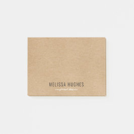 Bloco De Notas Kraft Rustic Boho Simples