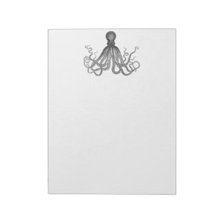 Bloco De Notas Kraken - Octopus Gigante Negro / Cthulu