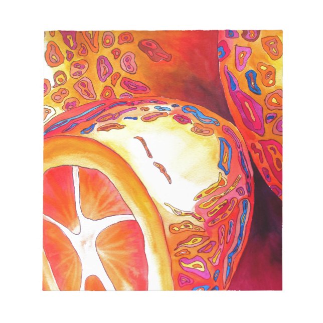 Bloco De Notas Kumquats orange fruta (Frente)