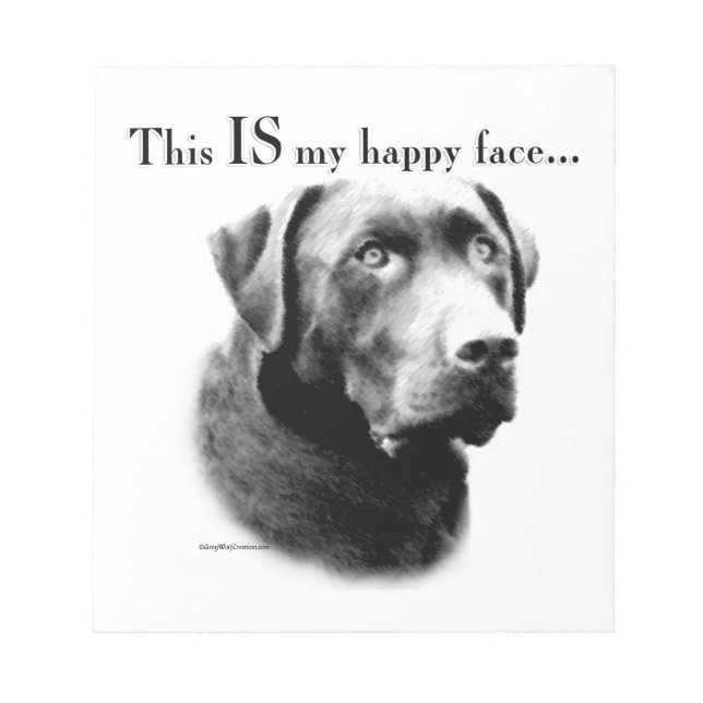 Bloco De Notas Lab Face Feliz (Frente)