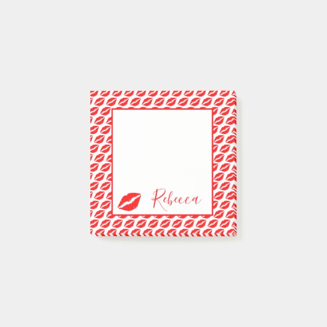 Bloco De Notas Lábios de Beijo (Frente)