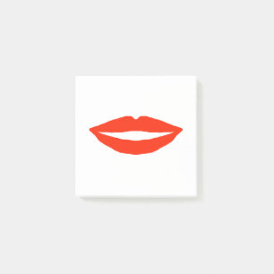 Bloco De Notas Lábios vermelhos