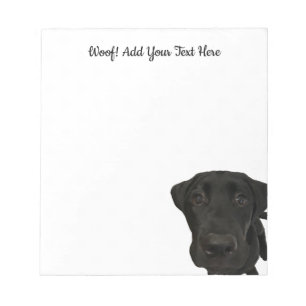 Bloco De Notas Labrador Preto