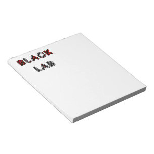 Bloco De Notas Labrador Retriever Lab Preto Bandeira No Nome