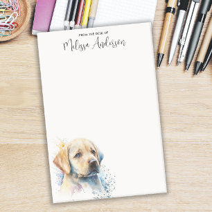 Bloco De Notas Labrador Retriever Personalizado Cachorro Puppy