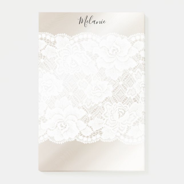 Bloco De Notas Lace com Blush (Frente)