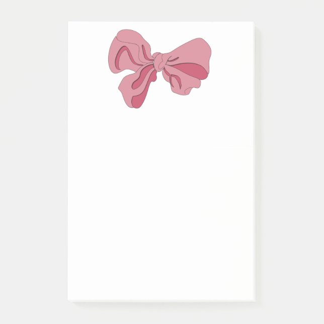 Bloco de Notas Laço Rosa (Frente)