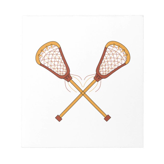 Bloco De Notas Lacrosse Sticks (Frente)