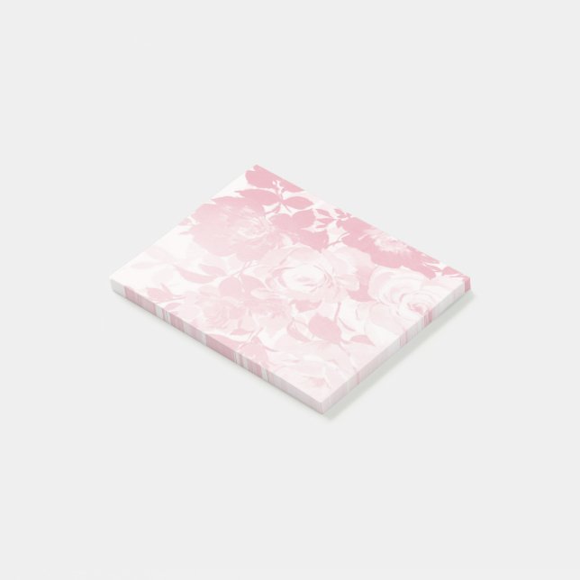 Bloco De Notas Lacy pink flower (Inclinado)