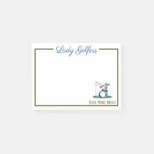 Bloco De Notas Lady Golfers Tem Mais Notas De Posto