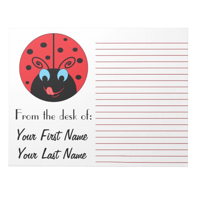 Bloco De Notas Ladybug (Frente)