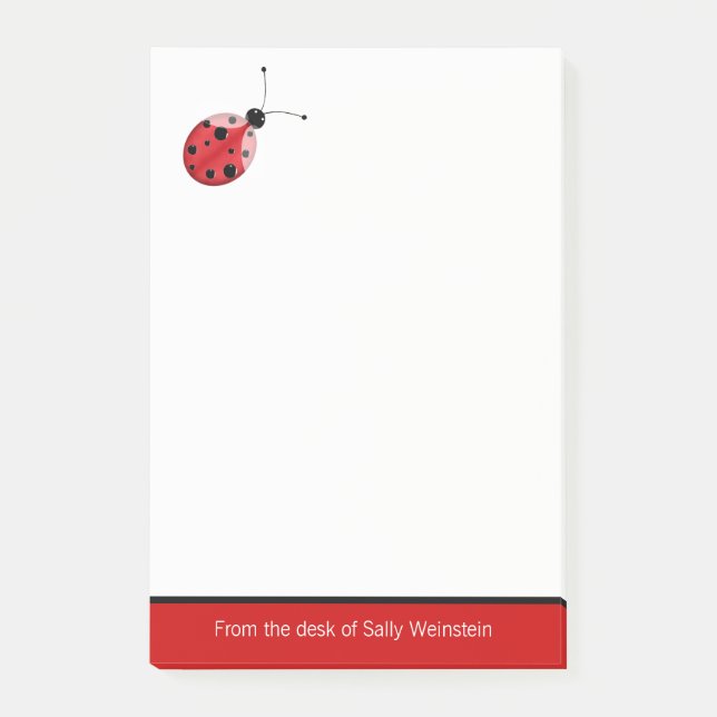 Bloco De Notas Ladybug Posta o Tic Note Pad (Frente)