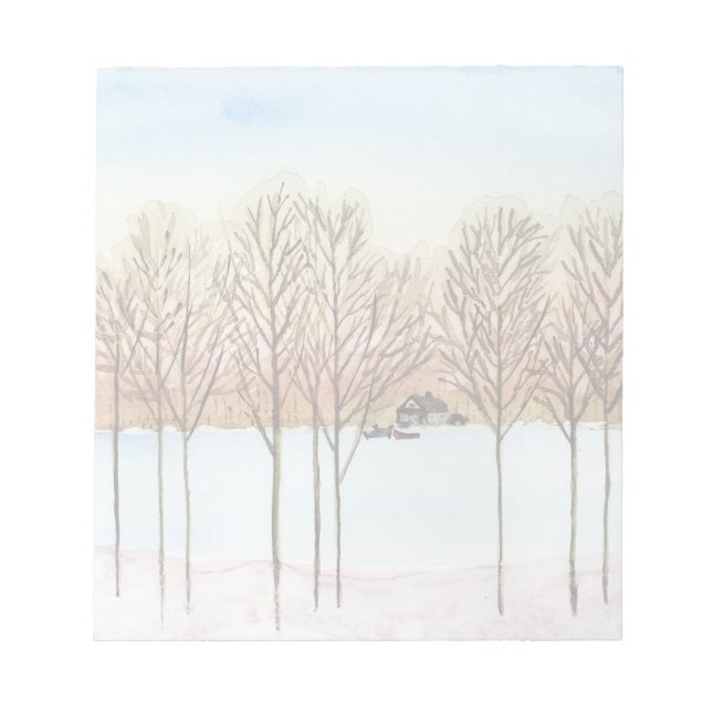 Bloco De Notas Lago de inverno (Frente)