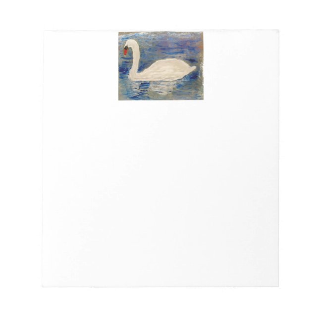 Bloco De Notas Lago Refletions Swan (Frente)