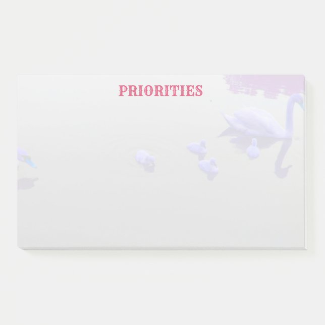 Bloco De Notas Lago Swan Personalizado (Frente)