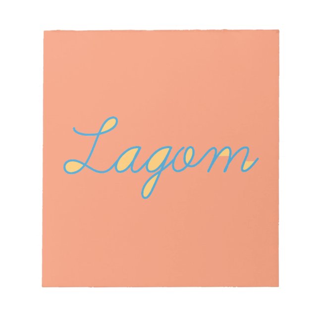 Bloco De Notas Lagom Suecia (Frente)