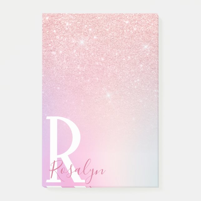 Bloco De Notas Lâmina rosa-rosa-rosa-rosa Elegante (Frente)